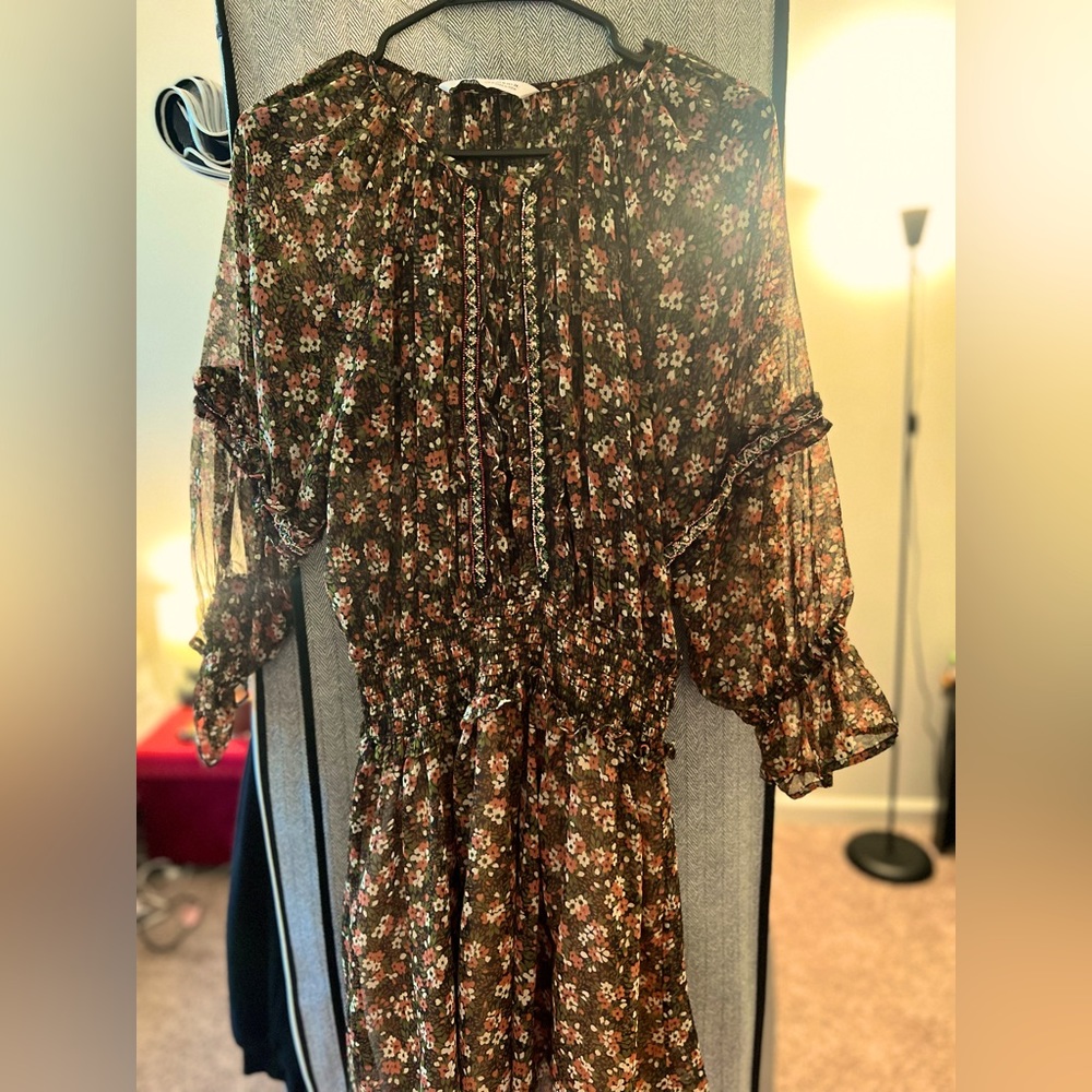 Floral beaded Zara dress